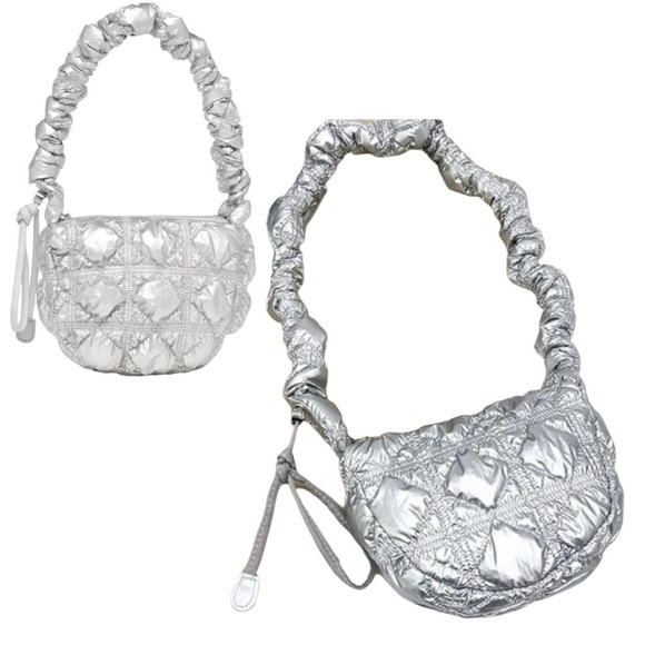 Authentic CARLYN Mini Poing Casual Style Unisex SILVER Nylon Streetwear … - Picture 4 of 16